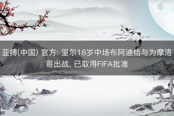 亚搏(中国) 官方: 里尔18岁中场布阿迪给与为摩洛哥出战， 已取得FIFA批准